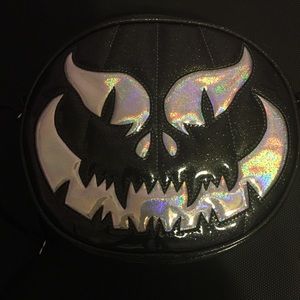 Love Pain and Stitches Holographic Pumpkin Bag